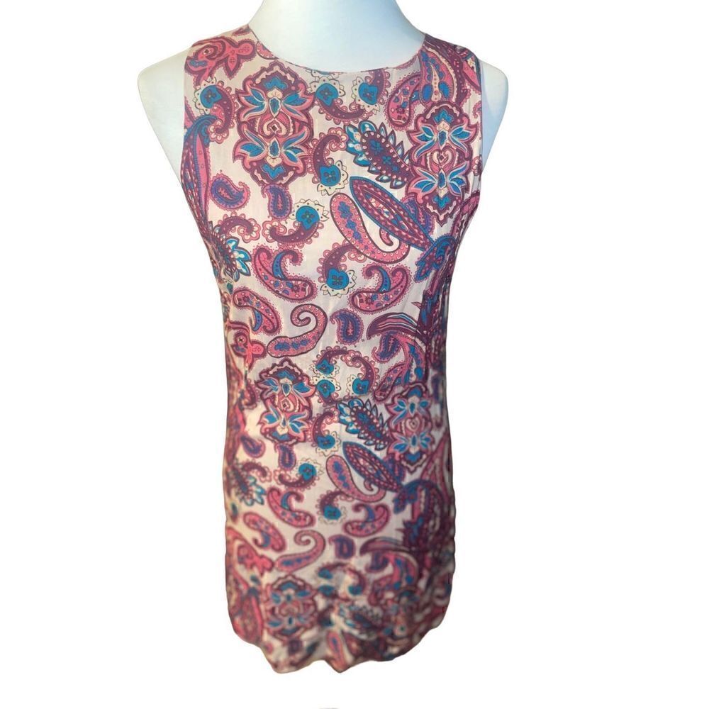 Paisley Design Unbranded Sleeveless Retro Style Dress Size Small